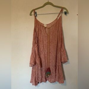 Women’s size medium Surf Gypsy cold shoulder dress beach cover up